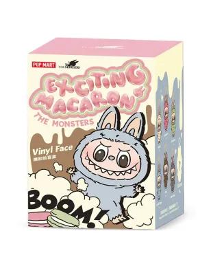 Pop Mart Labubu THE MONSTERS エキサイティング・マカロンシリーズ - ビニール製 フェイスペンダント ブラインドボックス - サムネイル2