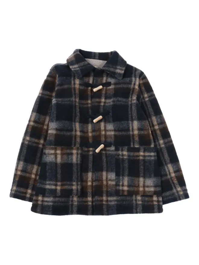 Zhoe & Tobiah Zhoe & Tobiah チェック柄トグルダッフルコートの商品画像