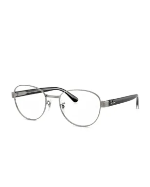 Ray-Ban round metal RB6543 glasses - Black - サムネイル2