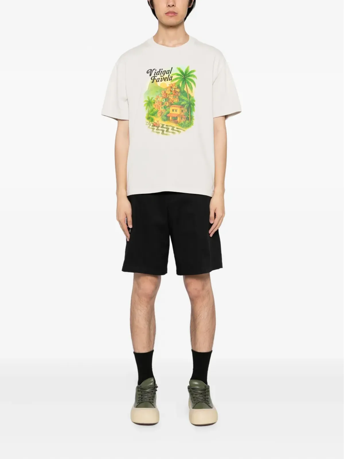 Melt グラフィックプリントTシャツ - 画像2