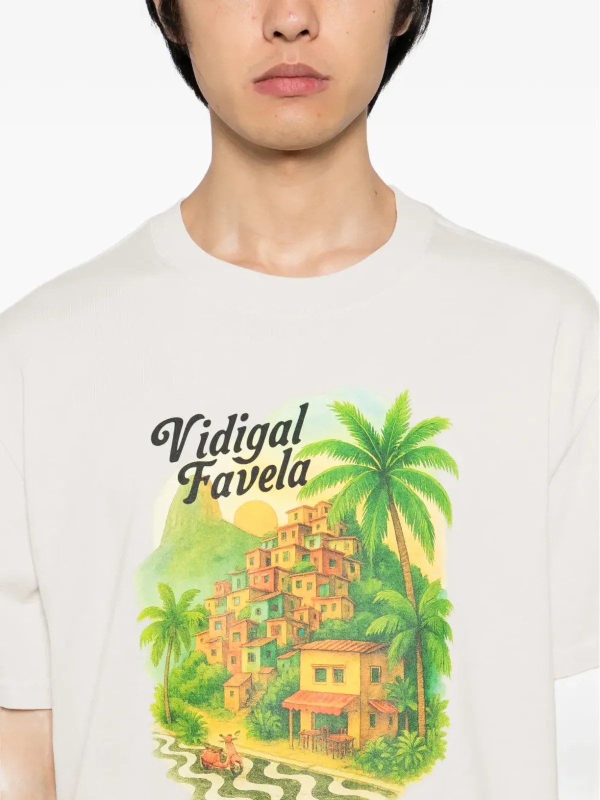 Melt グラフィックプリントTシャツ - 画像4