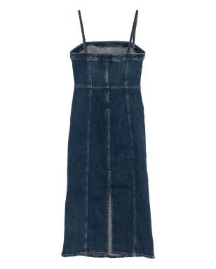 Levi's パネル使いのビスチェ風ミディドレス - ブルー - サムネイル2