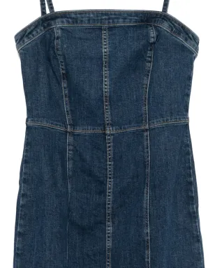 Levi's パネル使いのビスチェ風ミディドレス - ブルー - サムネイル3