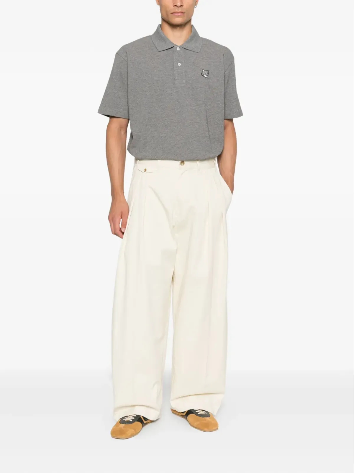 Maison Kitsuné ロゴパッチ ポロシャツ - 画像2