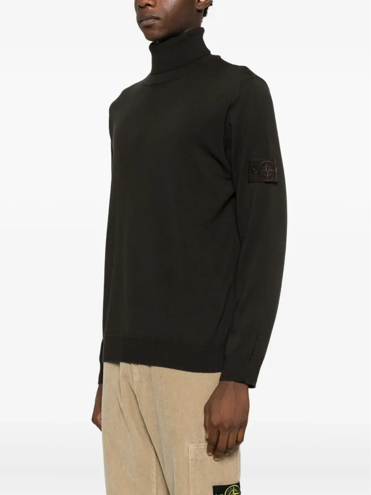 Stone Island ロールネックセーター - Brown - 画像3