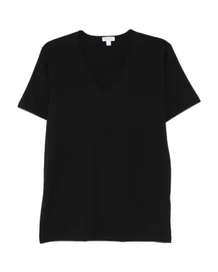 Sunspel Vネック半袖Tシャツ - サムネイル1