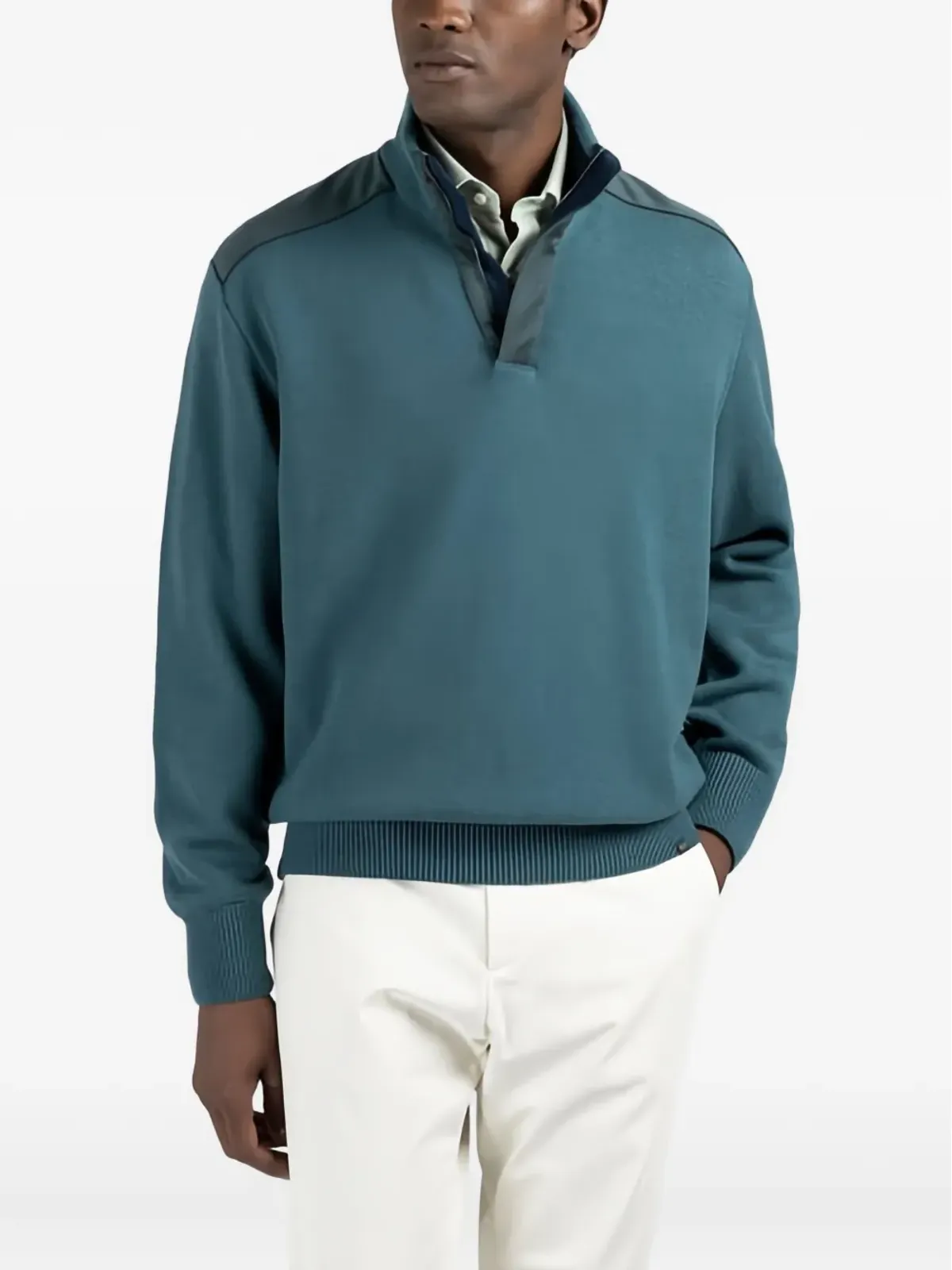 Paul & Shark x Loro Piana 半ジップセーター - ブルー - 画像2