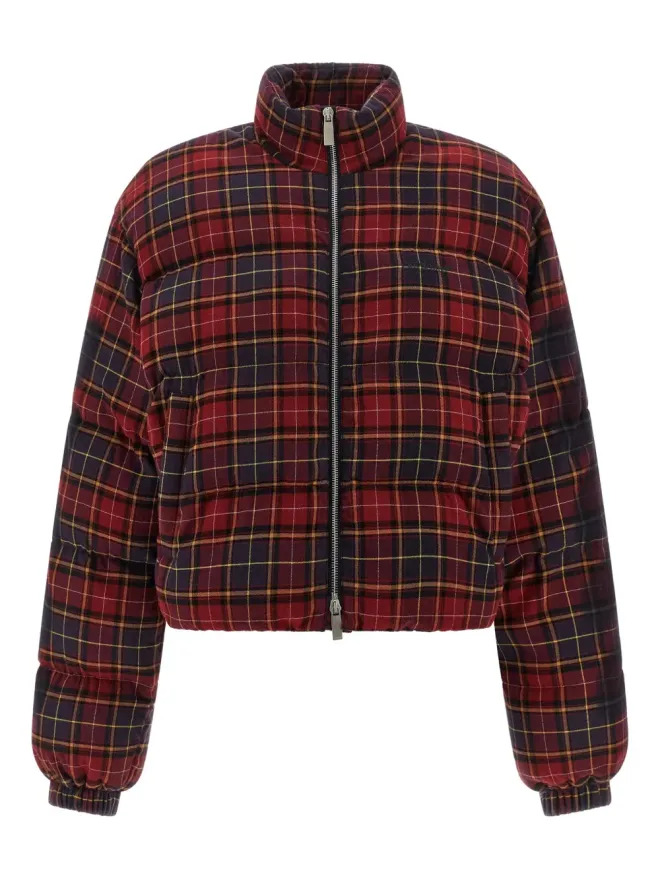 OFF-WHITE Off-White アロー柄チェック ボンバージャケットの商品画像