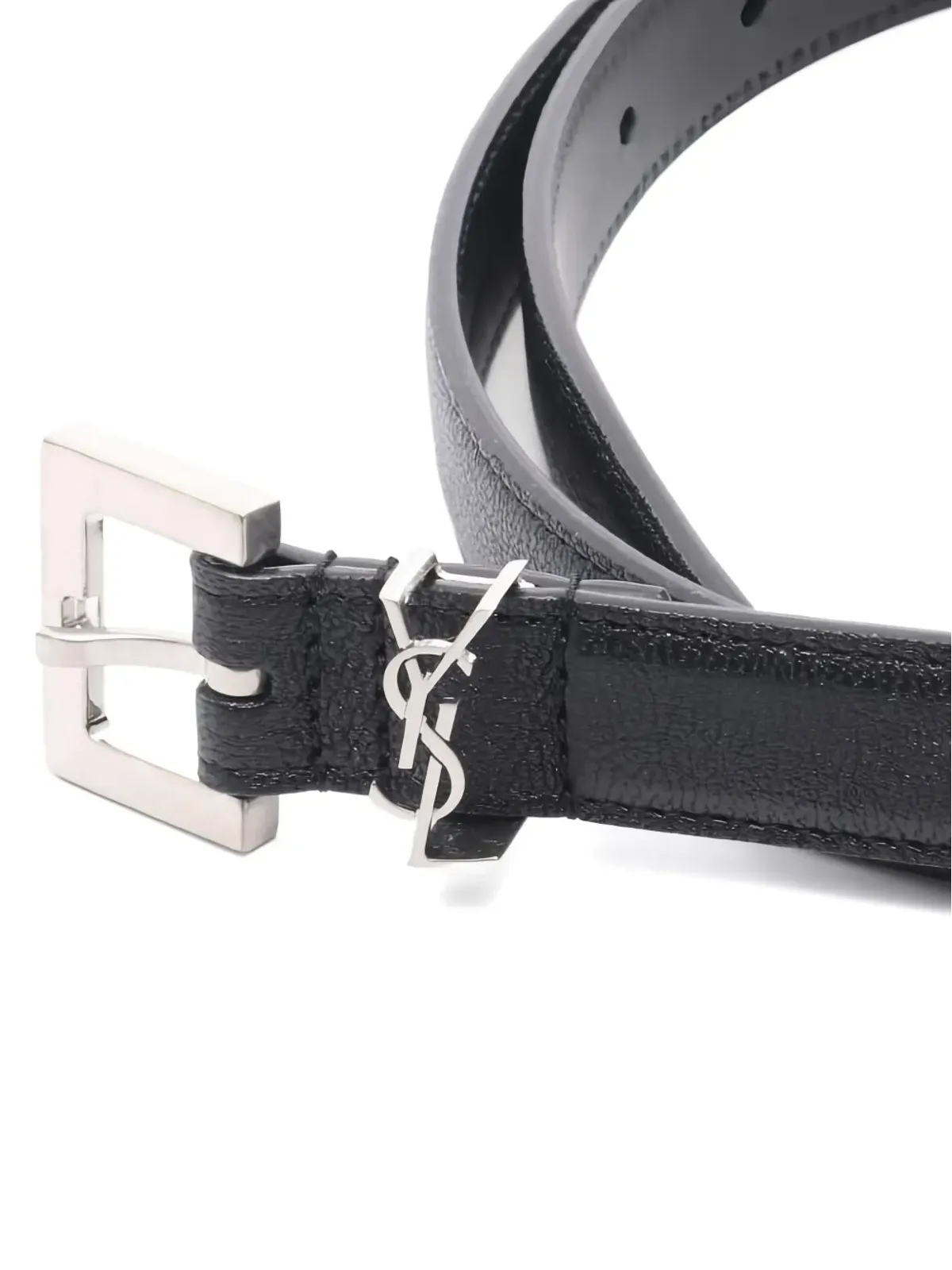 Saint Laurent Pre-Owned Cassandre レザーベルト - 画像2