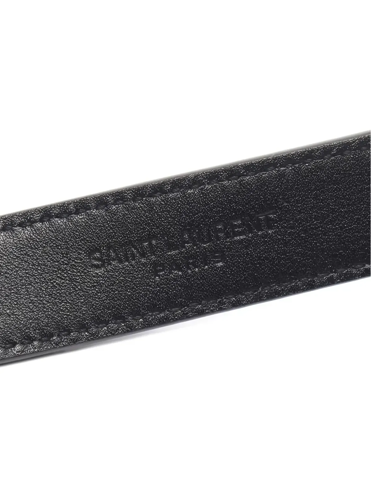 Saint Laurent Pre-Owned Cassandre レザーベルト - 画像4