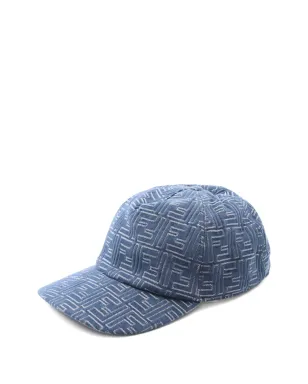 Fendi Pre-Owned ビンテージ FFロゴデニムキャップ ブルー - サムネイル1