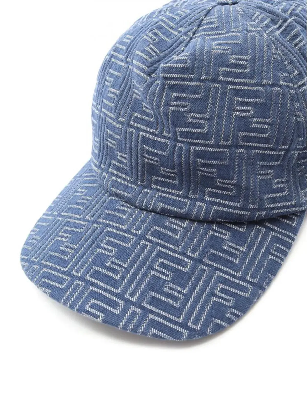 Fendi Pre-Owned ビンテージ FFロゴデニムキャップ ブルー - 画像5