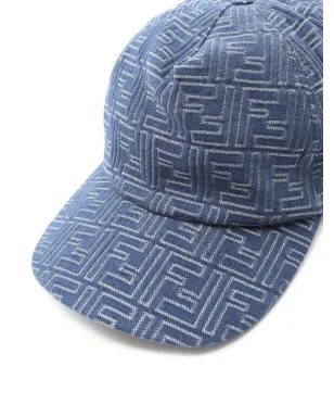 Fendi Pre-Owned ビンテージ FFロゴデニムキャップ ブルー - サムネイル5