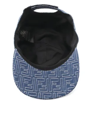 Fendi Pre-Owned ビンテージ FFロゴデニムキャップ ブルー - サムネイル3
