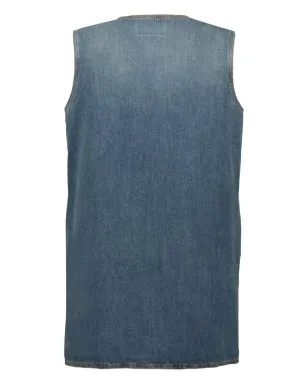 MM6 Maison Margiela Vネック デニム ミニドレス - サムネイル2
