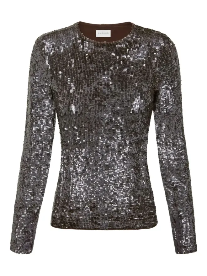 P.A.R.O.S.H. P.A.R.O.S.H. sequin-embellished PAROSH top - Greyの商品画像