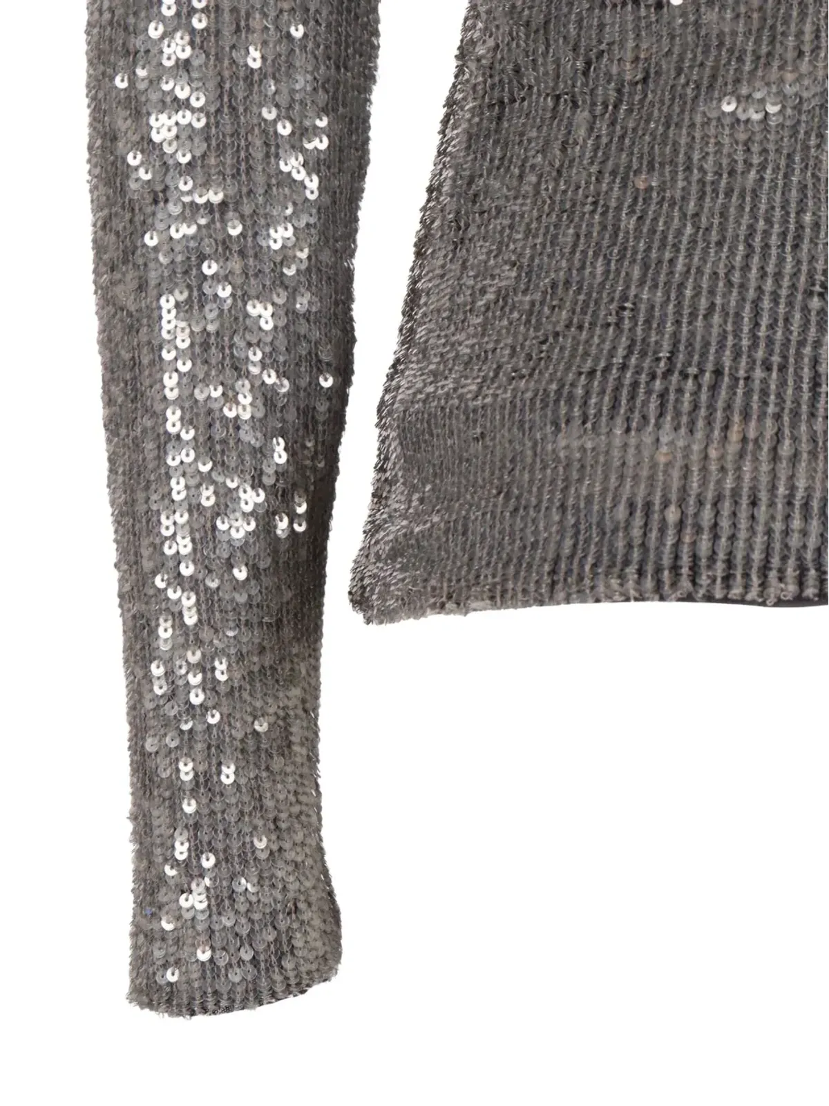 P.A.R.O.S.H. sequin-embellished PAROSH top - Grey - 画像3
