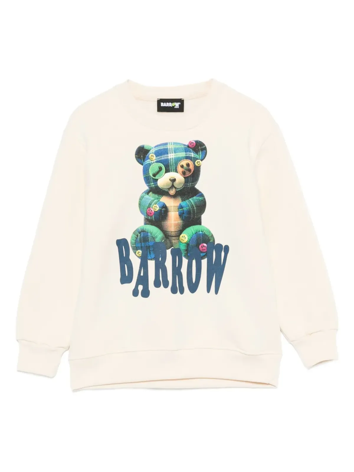Barrow kids タータンテディー スウェットシャツ - 画像1