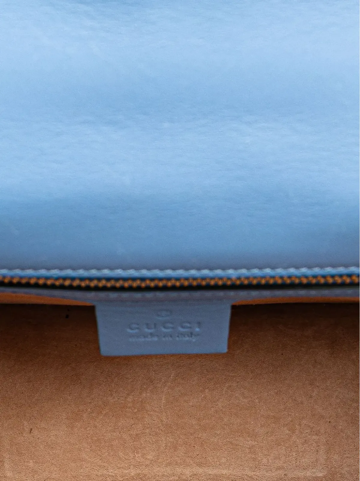 Gucci Pre-Owned 小型レザー シルヴィ ウェブ サッチェル ブルー - 画像5