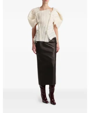 KHAITE Quan フレイドスリーブトップ - サムネイル2