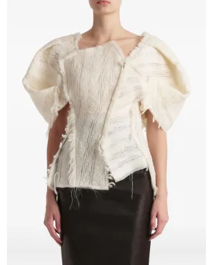 KHAITE Quan フレイドスリーブトップ - サムネイル3