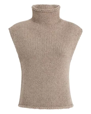 KHAITE cashmere knitted top - Brown - サムネイル1