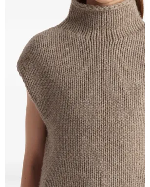 KHAITE cashmere knitted top - Brown - サムネイル5