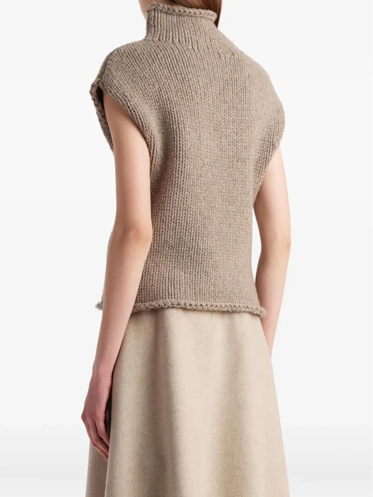 KHAITE cashmere knitted top - Brown - 画像4