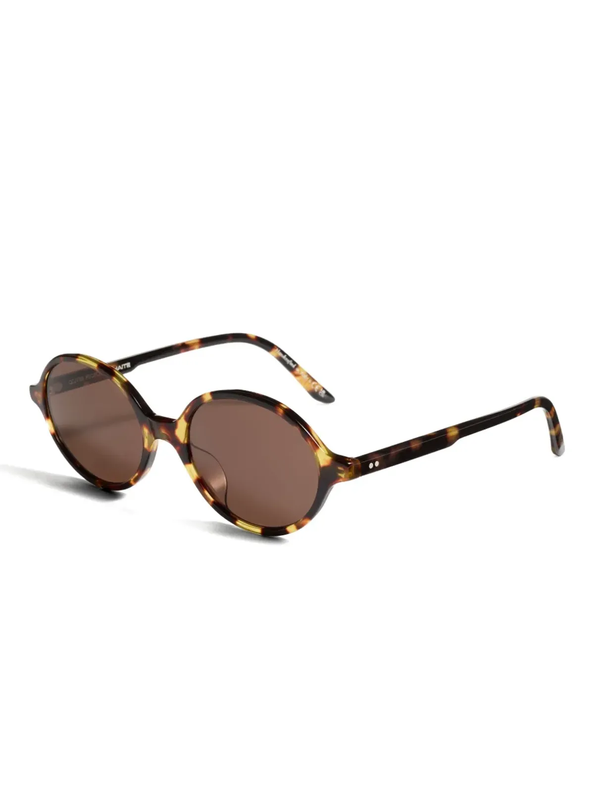 KHAITE x Oliver Peoples oval-frame sunglasses - Brown - 画像2