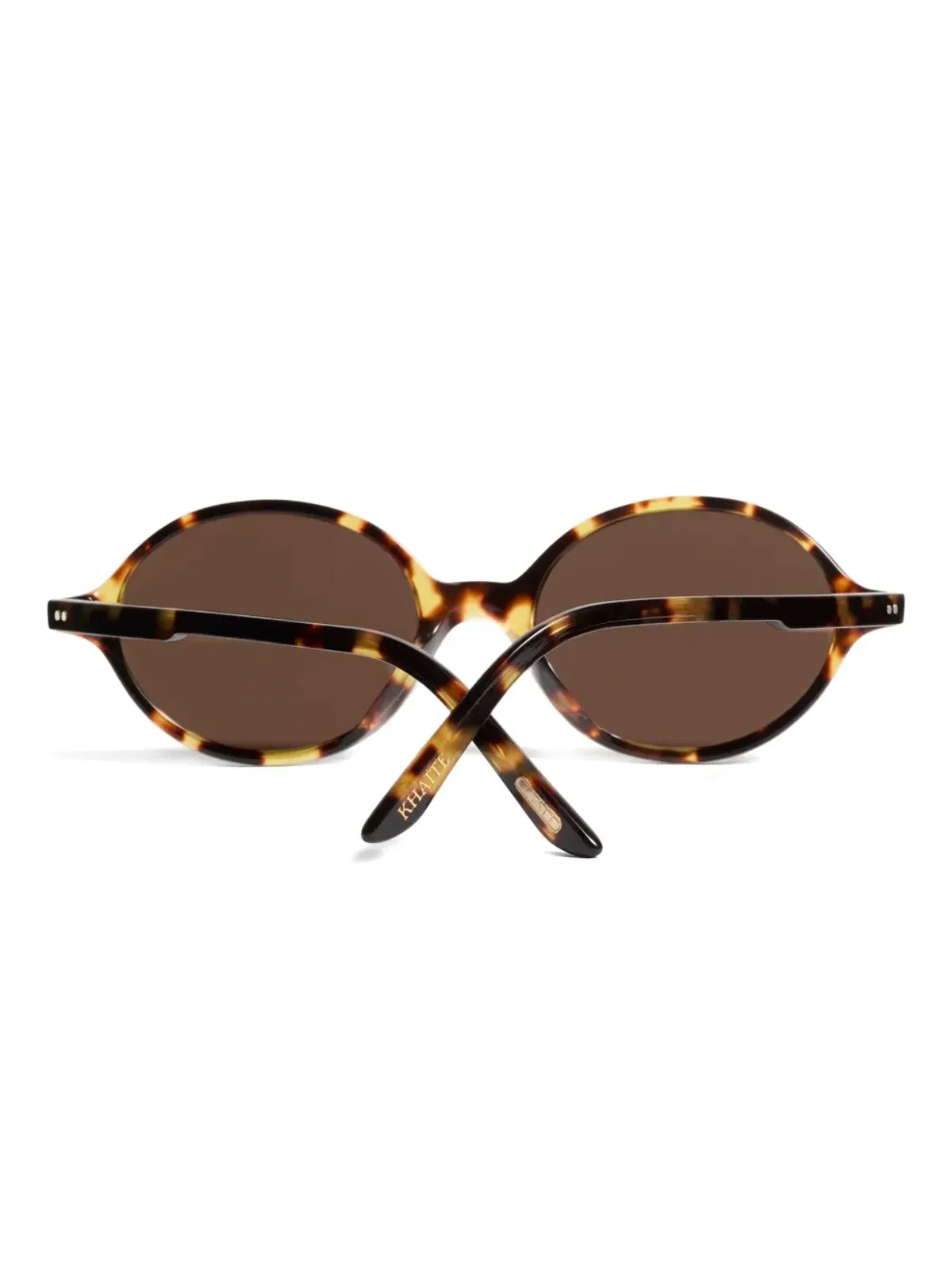 KHAITE x Oliver Peoples oval-frame sunglasses - Brown - 画像3