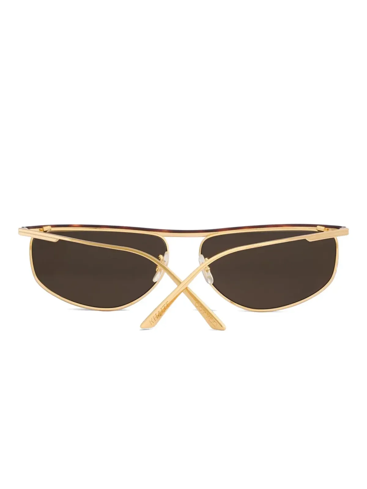 KHAITE x Oliver Peoples 1986C ブロウラインサングラス - ゴールド - 画像3