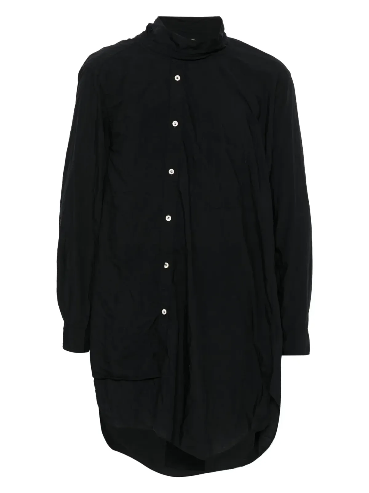 Comme des Garçons Homme Plus ボタン留めの非対称シャツ - 画像1