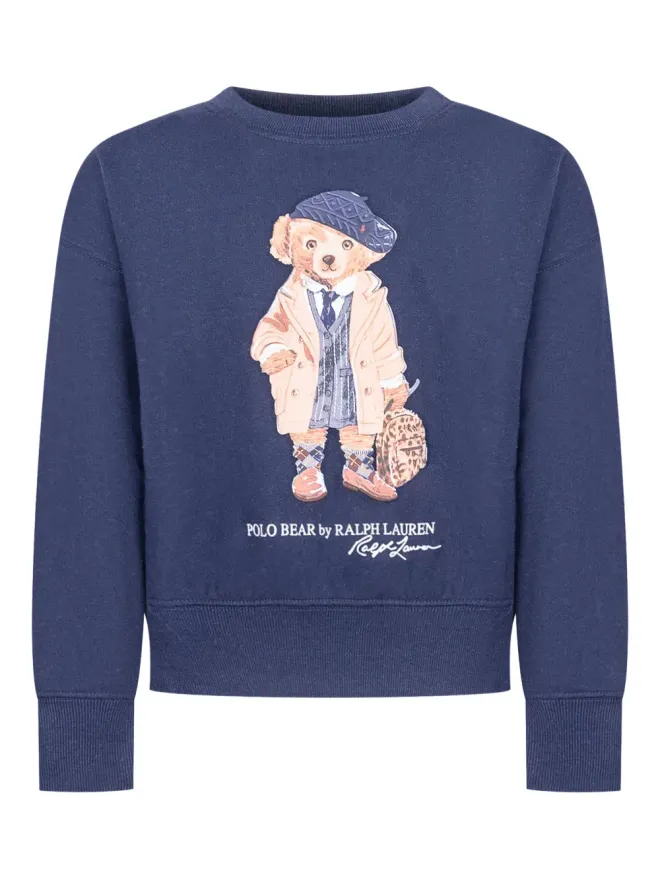 POLO RALPH LAUREN KIDS POLO RALPH LAUREN KIDS ポロベア柄スウェットシャツ ブルーの商品画像