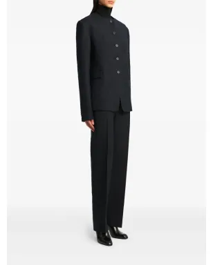 KHAITE Callen pinstripe trousers - Blue - サムネイル2