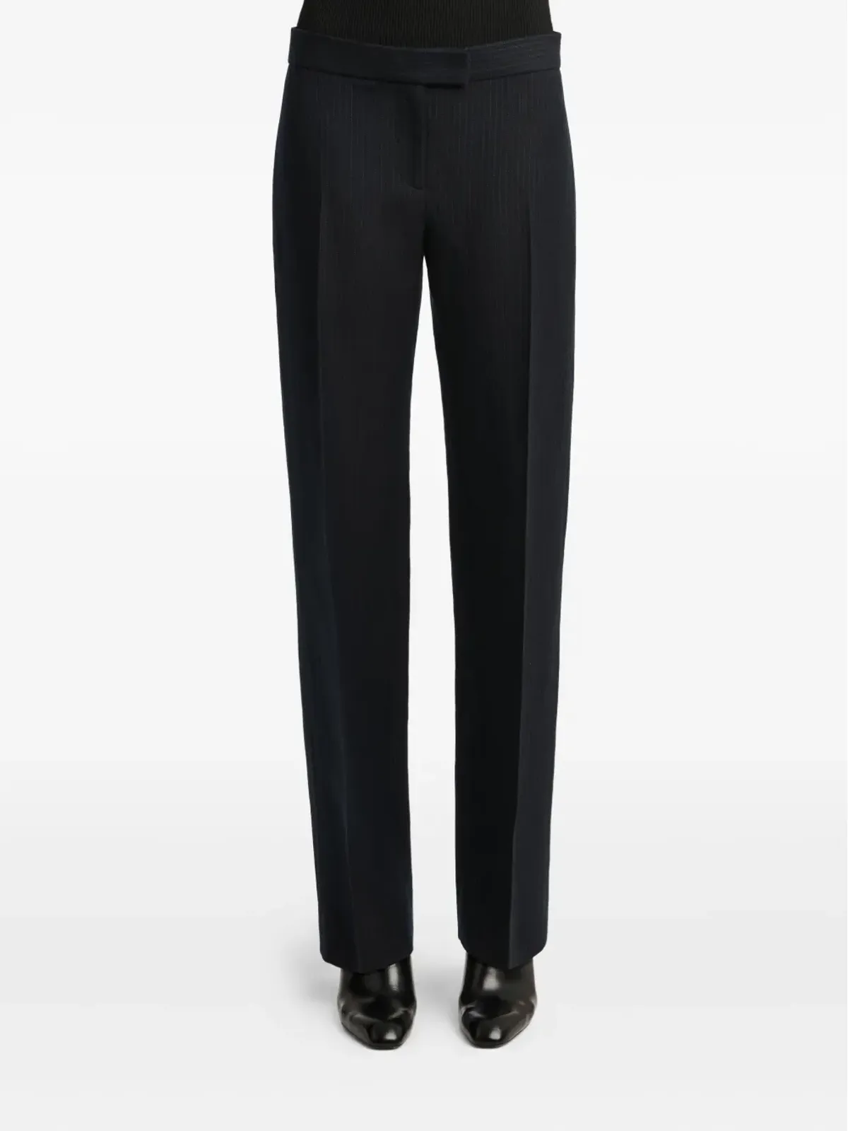 KHAITE Callen pinstripe trousers - Blue - 画像3