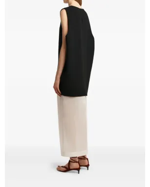 KHAITE Nyona scoop-neck sleeveless mini dress - Black - サムネイル4