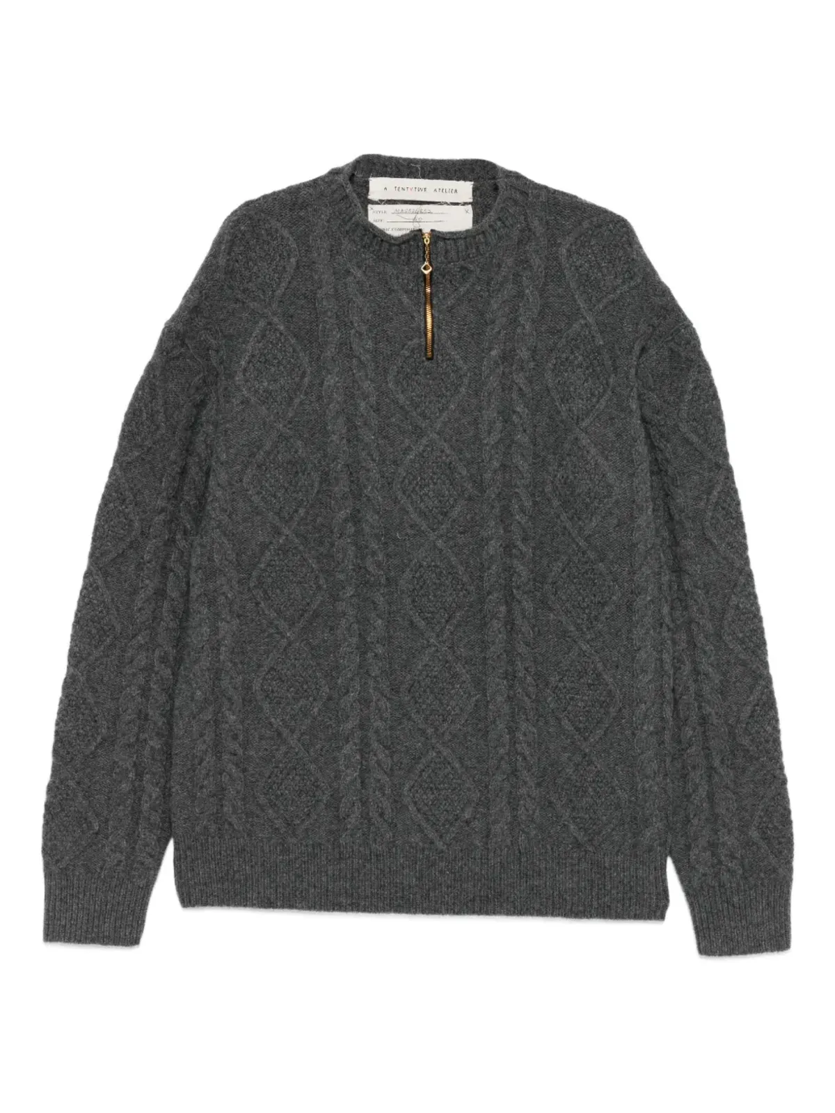 A Tentative Atelier ケーブルニットセーター - 画像1