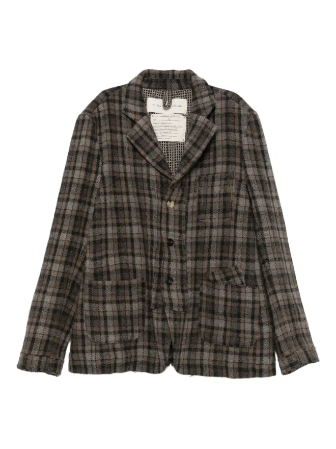 A Tentative Atelier A Tentative Atelier チェック柄シャツジャケットの商品画像