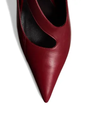 KHAITE 85mm Sloan buckle strap pumps - Red - サムネイル3
