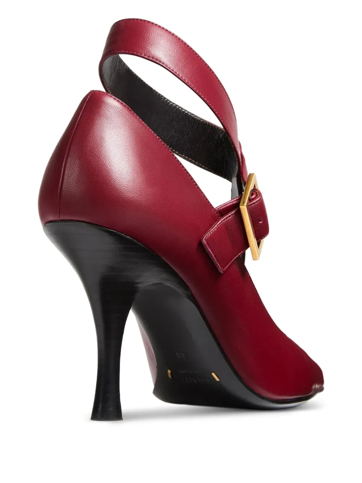 KHAITE 85mm Sloan buckle strap pumps - Red - 画像4