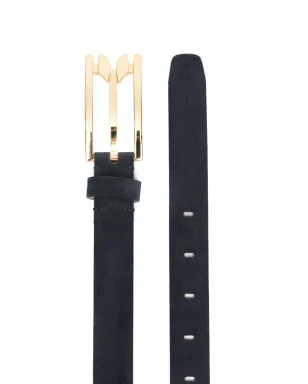 Victoria Beckham ピンバックルスエードベルト ブルー - サムネイル2
