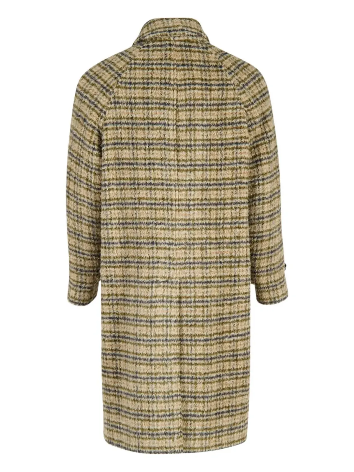 Piacenza Cashmere ボタン留め チェック柄コート - 画像2
