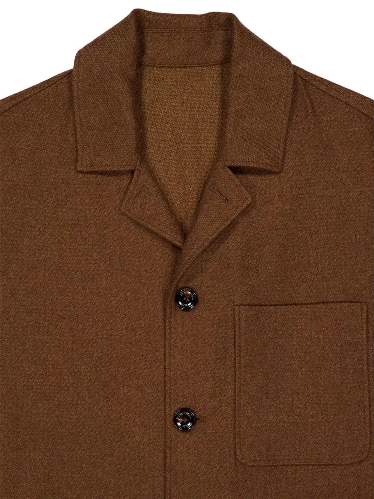 Piacenza Cashmere ボタンフロントポケット付きジャケット - 画像4