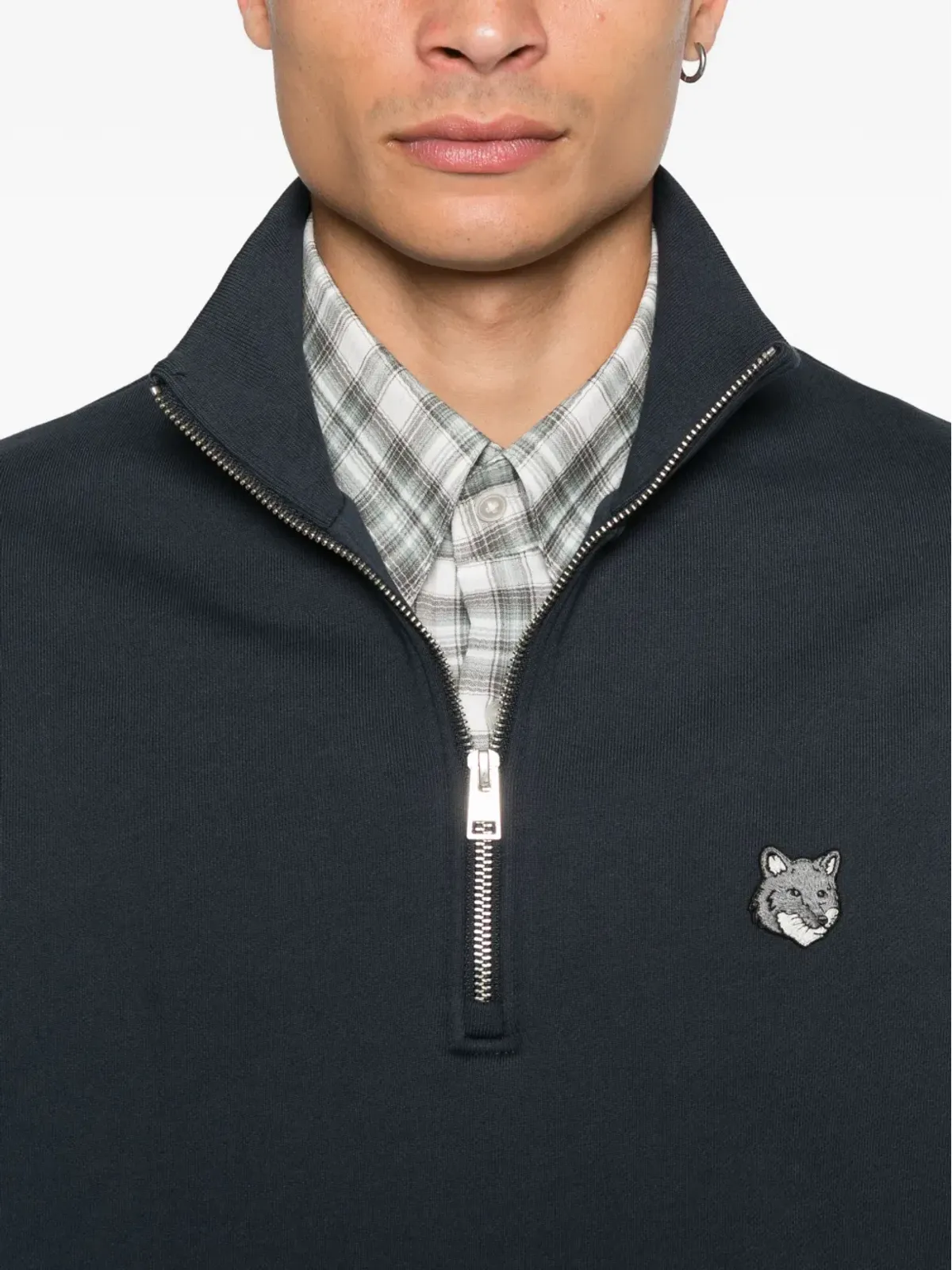 Maison Kitsuné ハーフジップ・フォックスヘッド・スウェットシャツ - 画像5