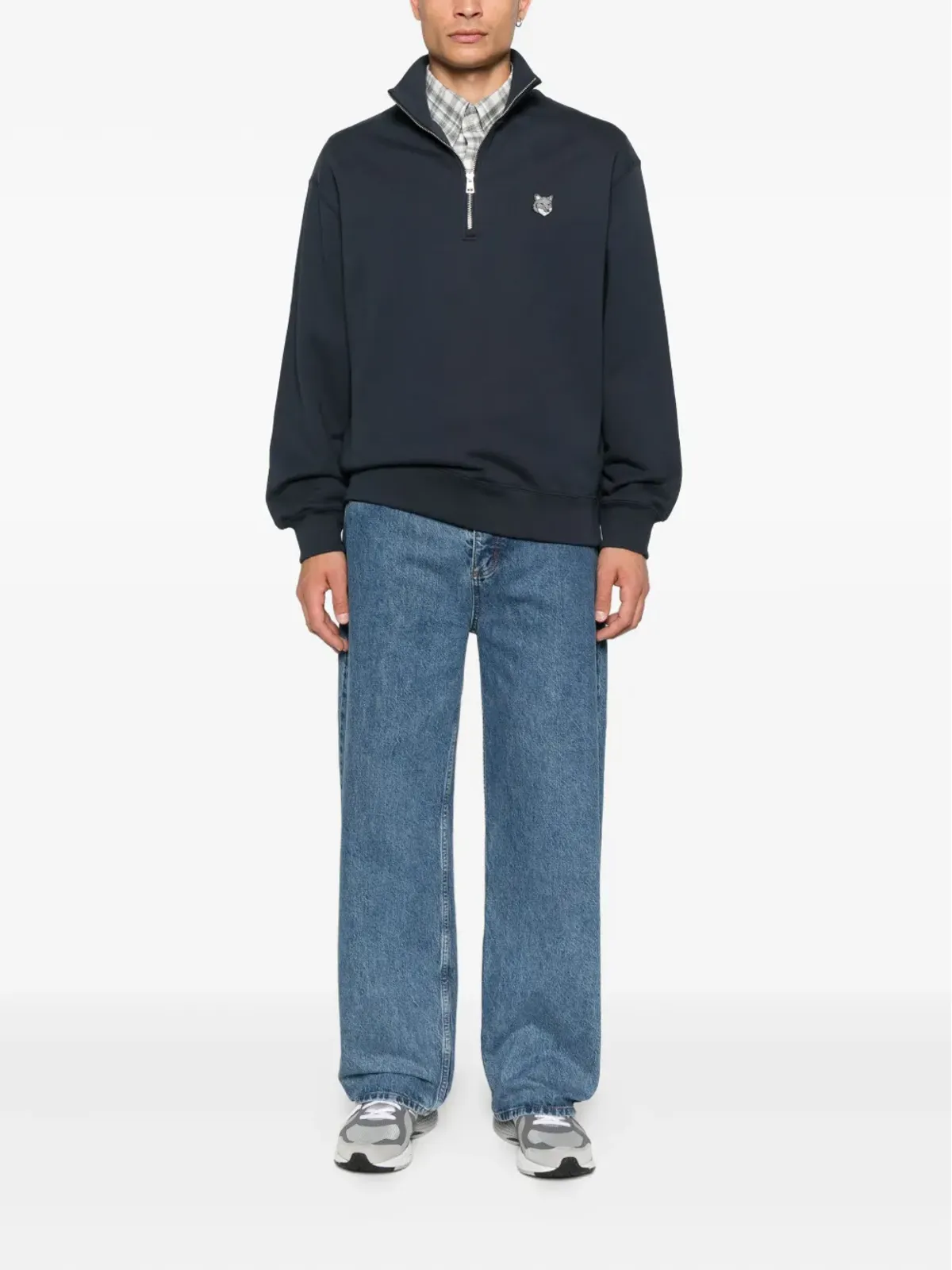 Maison Kitsuné ハーフジップ・フォックスヘッド・スウェットシャツ - 画像2