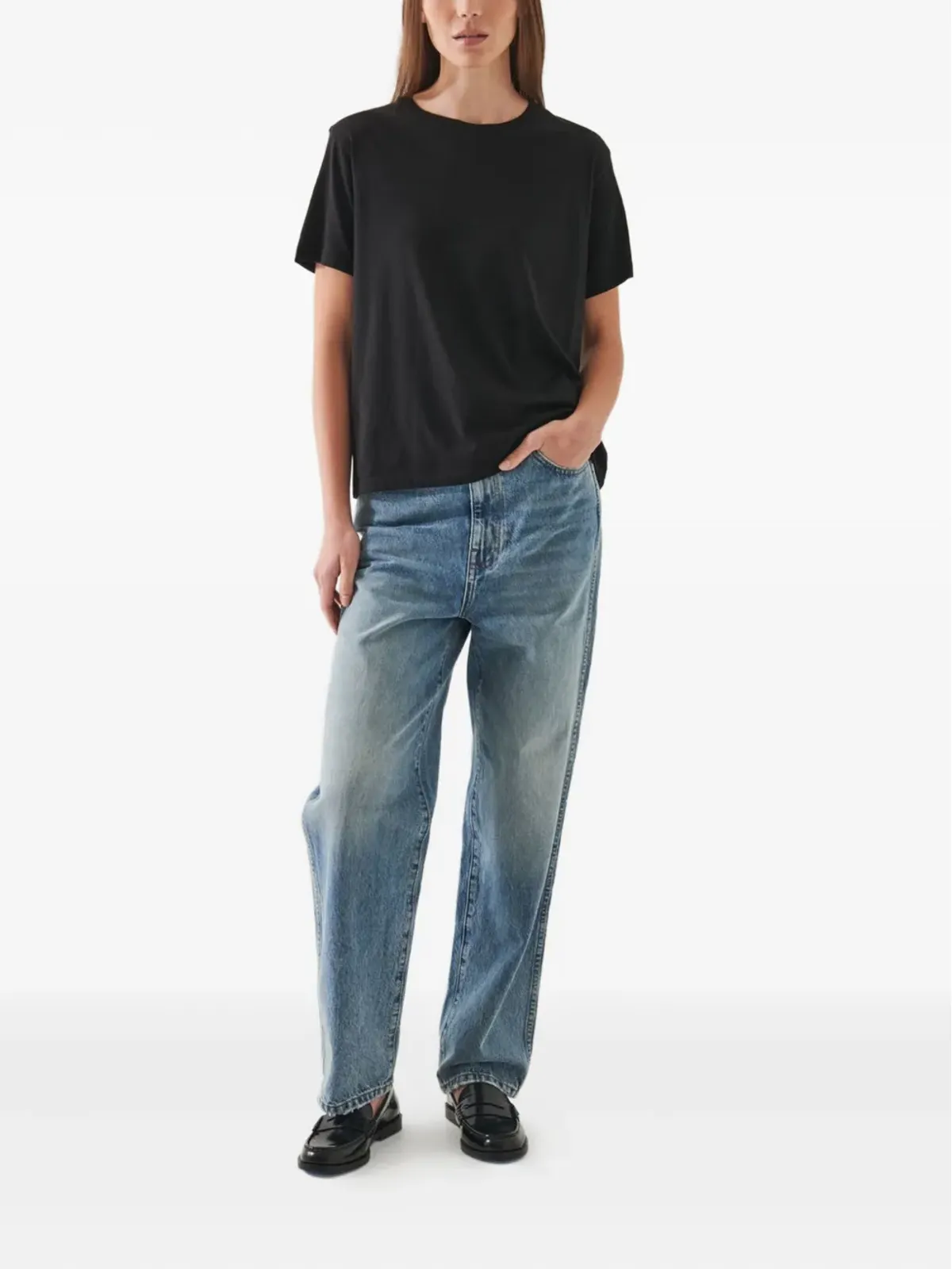 PATRICK ASSARAF ボーイフレンド クルーネック 半袖 Tシャツ - 画像2