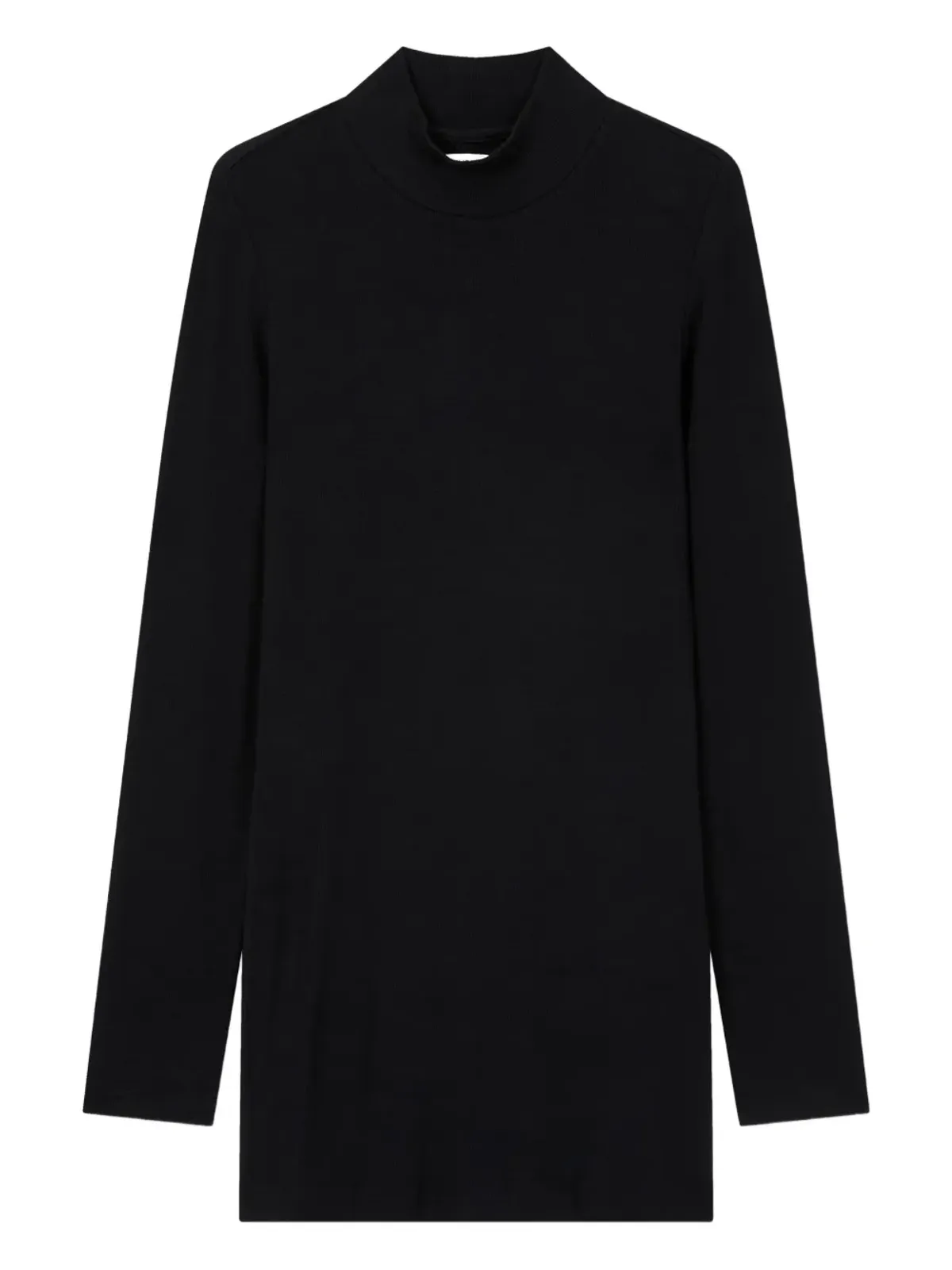 TOMBOY scarf-layered t-shirt - Black - 画像1