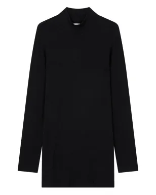 TOMBOY scarf-layered t-shirt - Black - サムネイル1