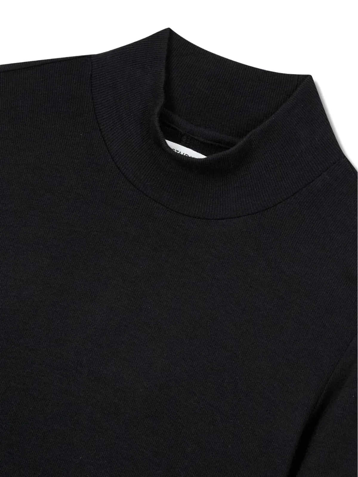 TOMBOY scarf-layered t-shirt - Black - 画像3