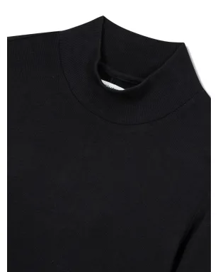 TOMBOY scarf-layered t-shirt - Black - サムネイル3